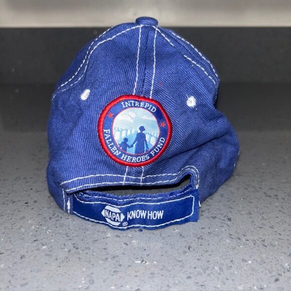 Napa Racing Hat Strapback Cap Mens Blue Red Ron Capps 28 NASCAR Fallen Heroes - Picture 3 of 6